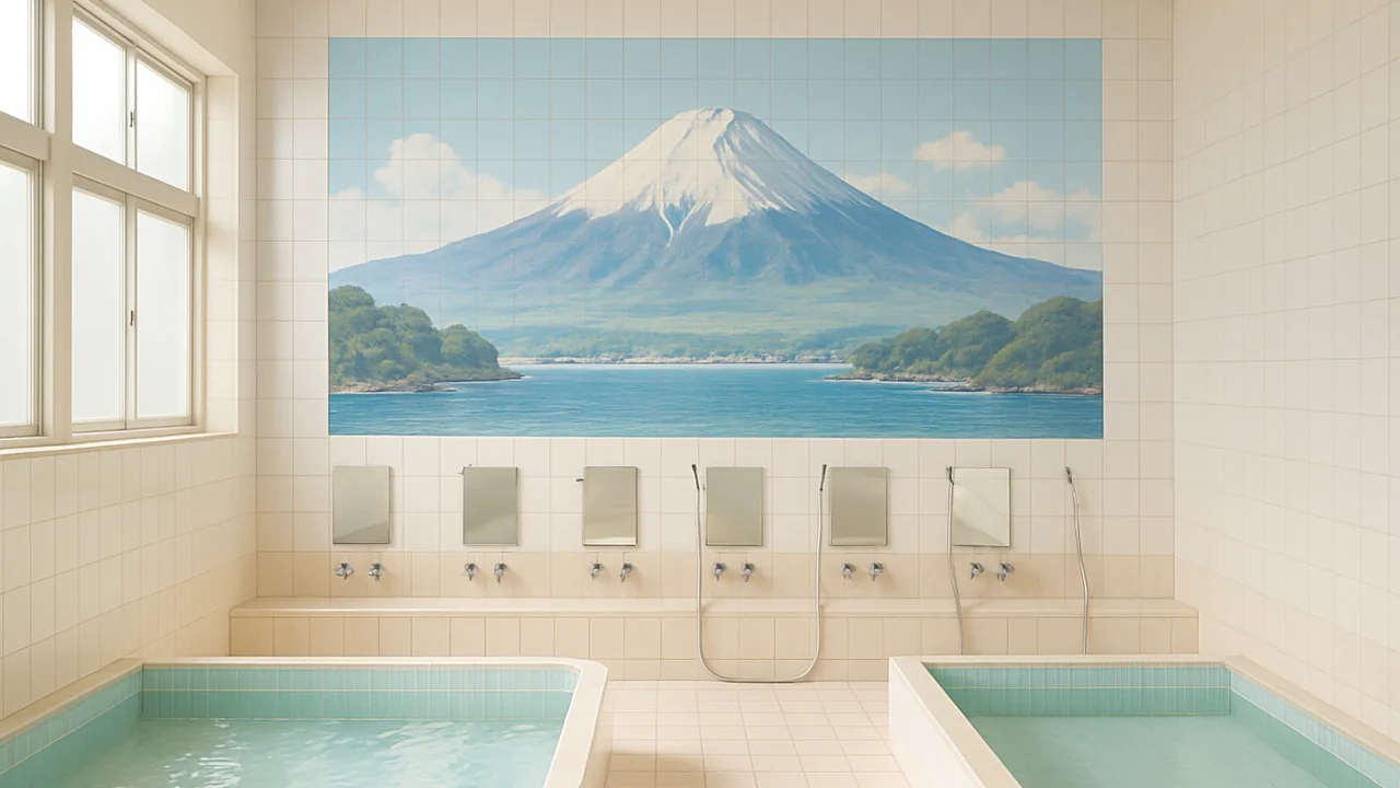 銭湯協会、脱衣所の壁画を「画像生成」カテゴリに再分類 富士山以外の採用を2036年から解禁