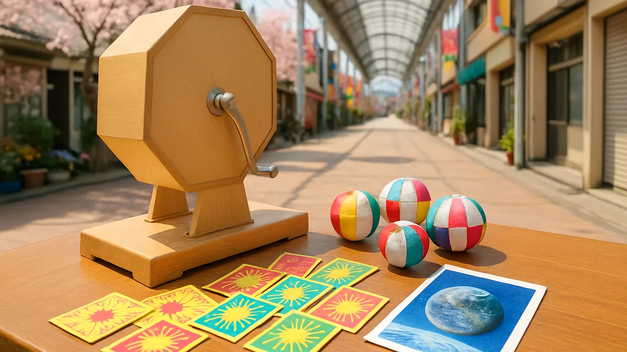 商店街の福引でダークエネルギー3等が当選 景品は宇宙一周旅行券