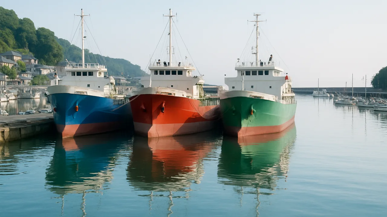 自動運転貨物船 GPS誤作動で秋田の漁港に3隻同時着岸