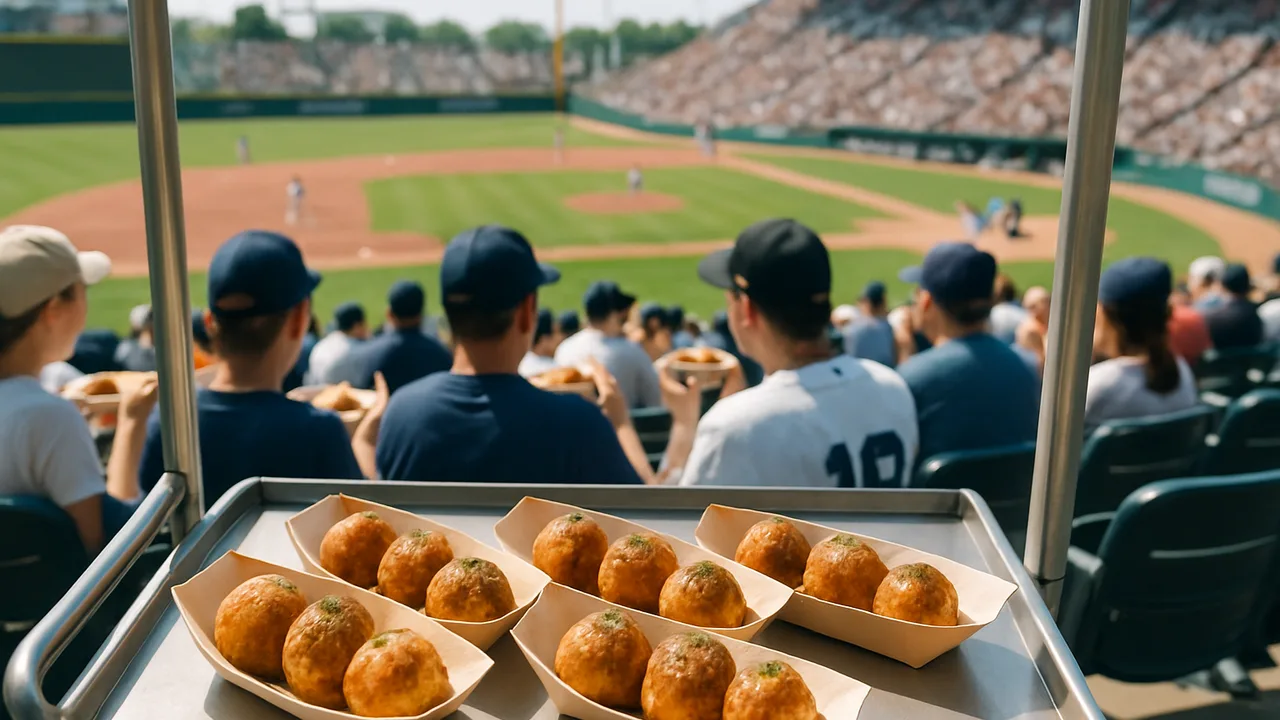 揚げたこ焼き片手観戦が定着、球場の応援席で火傷防止ルール導入