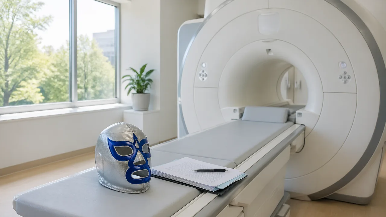 覆面レスラー、素顔も覆面だったことがMRI検査で確認され日本マスク学会が緊急声明