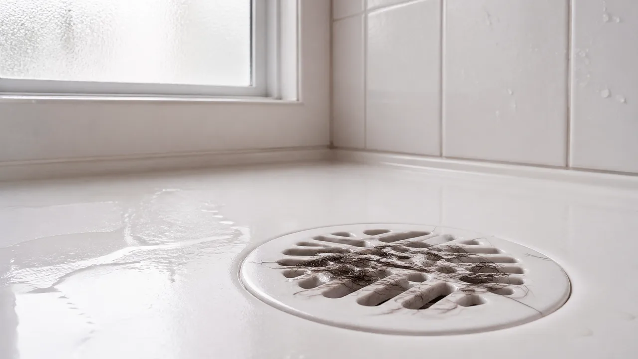 排水溝の髪を取らなかった同居人、シャワー使用権を停職