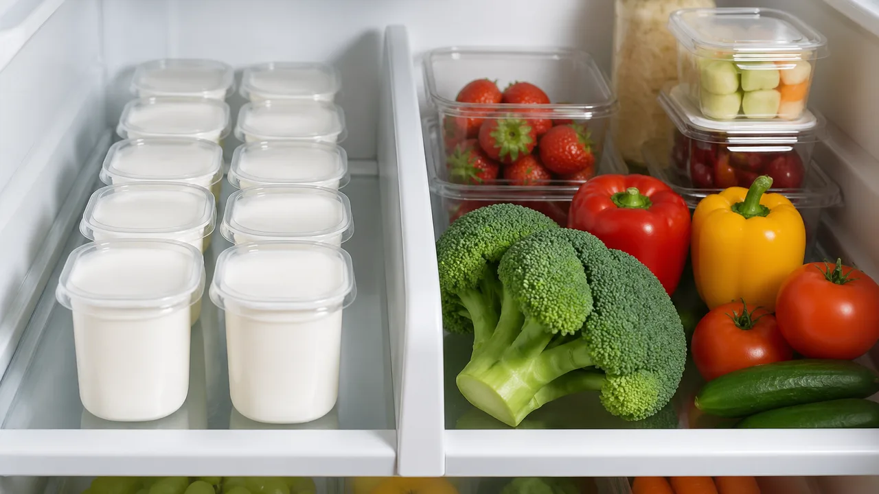 厚労省、冷蔵庫の『推しヨーグルト』が家族の共用棚を侵食する問題で仕切り板設置を義務化