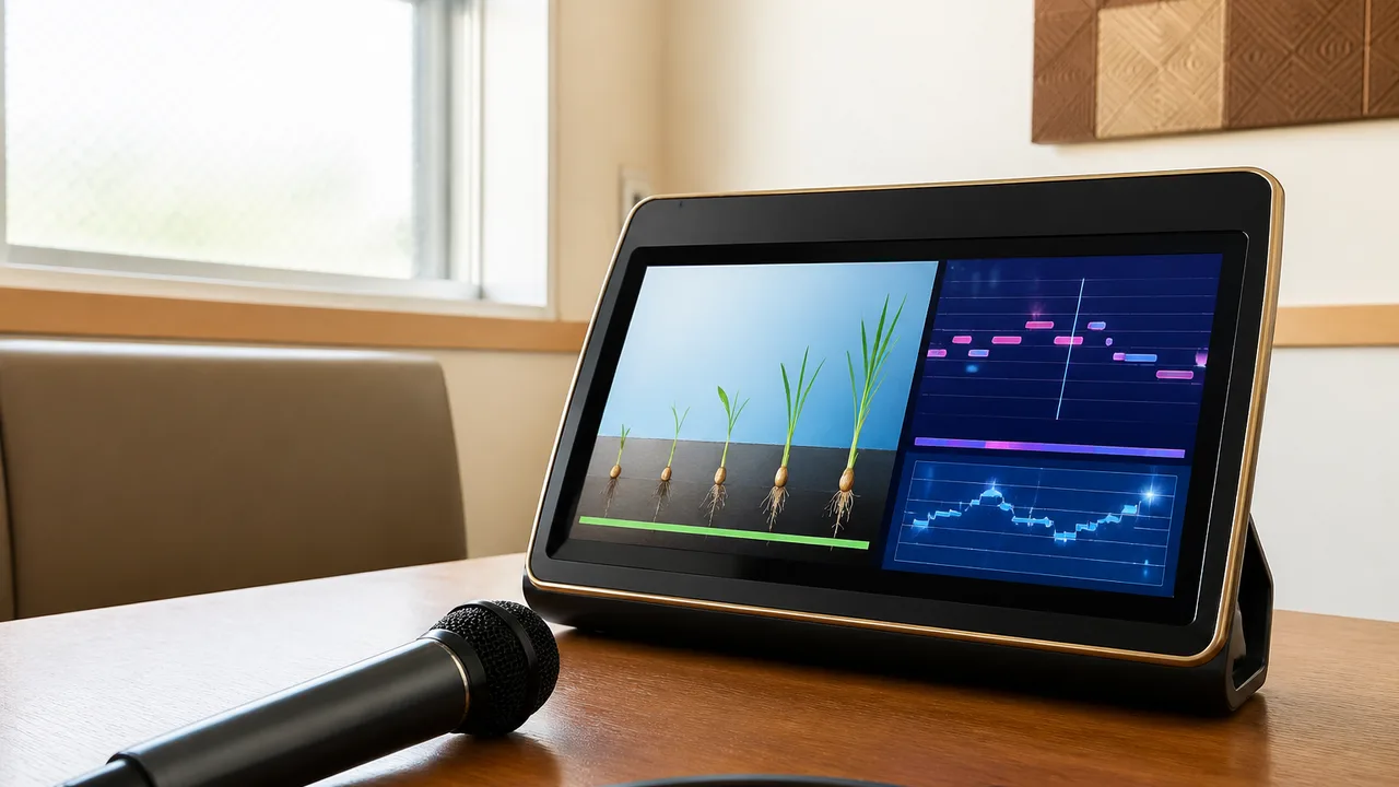 カラオケ採点機に「稲の発芽判定モード」搭載、精密採点DXの最高得点は雨どい