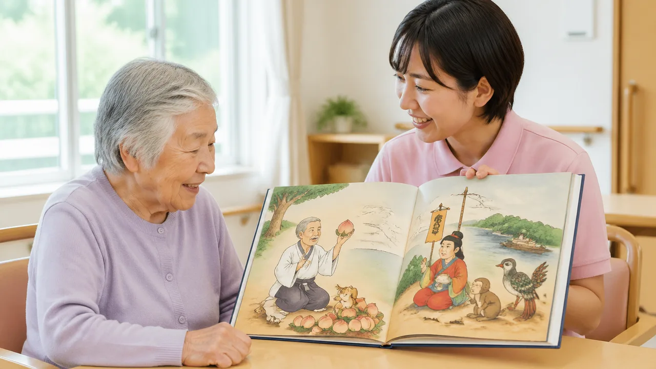 厚労省、全国のデイサービスで提供される昔話の品質低下を認め桃太郎の鬼退治シーンを平均14秒延長