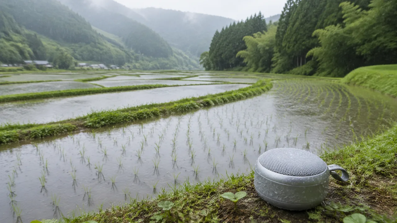 Spotify人気プレイリスト1位「田んぼが喜ぶ雨音」、リスナーの87%が稲