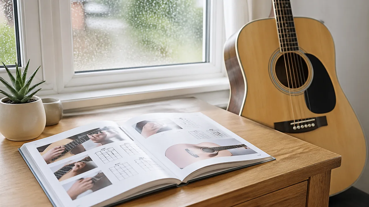 ギター初心者向け教則本の第1章が『雨音をコピーする』に差し替え、Fコードは巻末付録へ