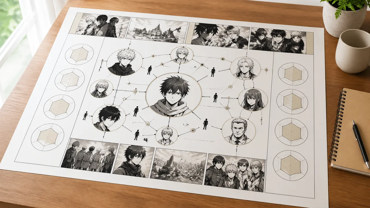 週刊少年ジャンプ、全連載を1ページのインフォグラフィックに統合、看板作品は『主人公が強くなる図』