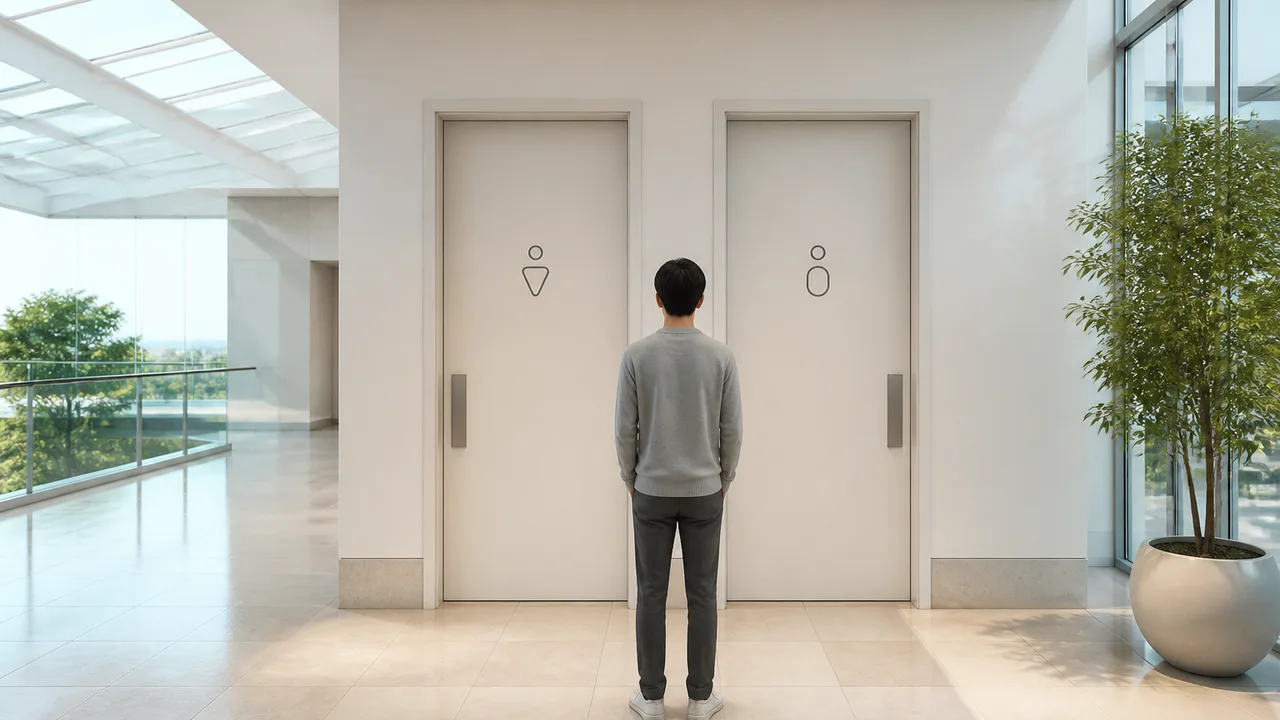 映画『トイレ・コード』公開、主人公が87分間トイレの前で立ち尽くす衝撃のサスペンス